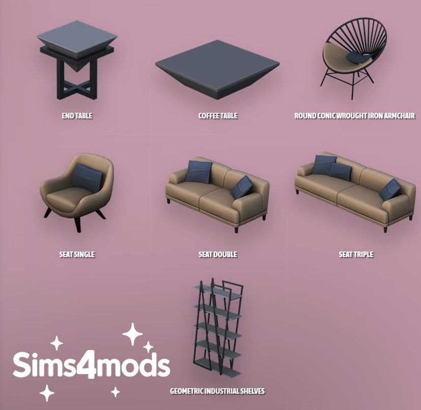 Галерея мода Гостиная Ithaca Living Room #1